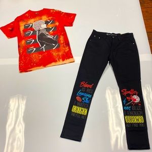 Pair of pants and a size M shirt